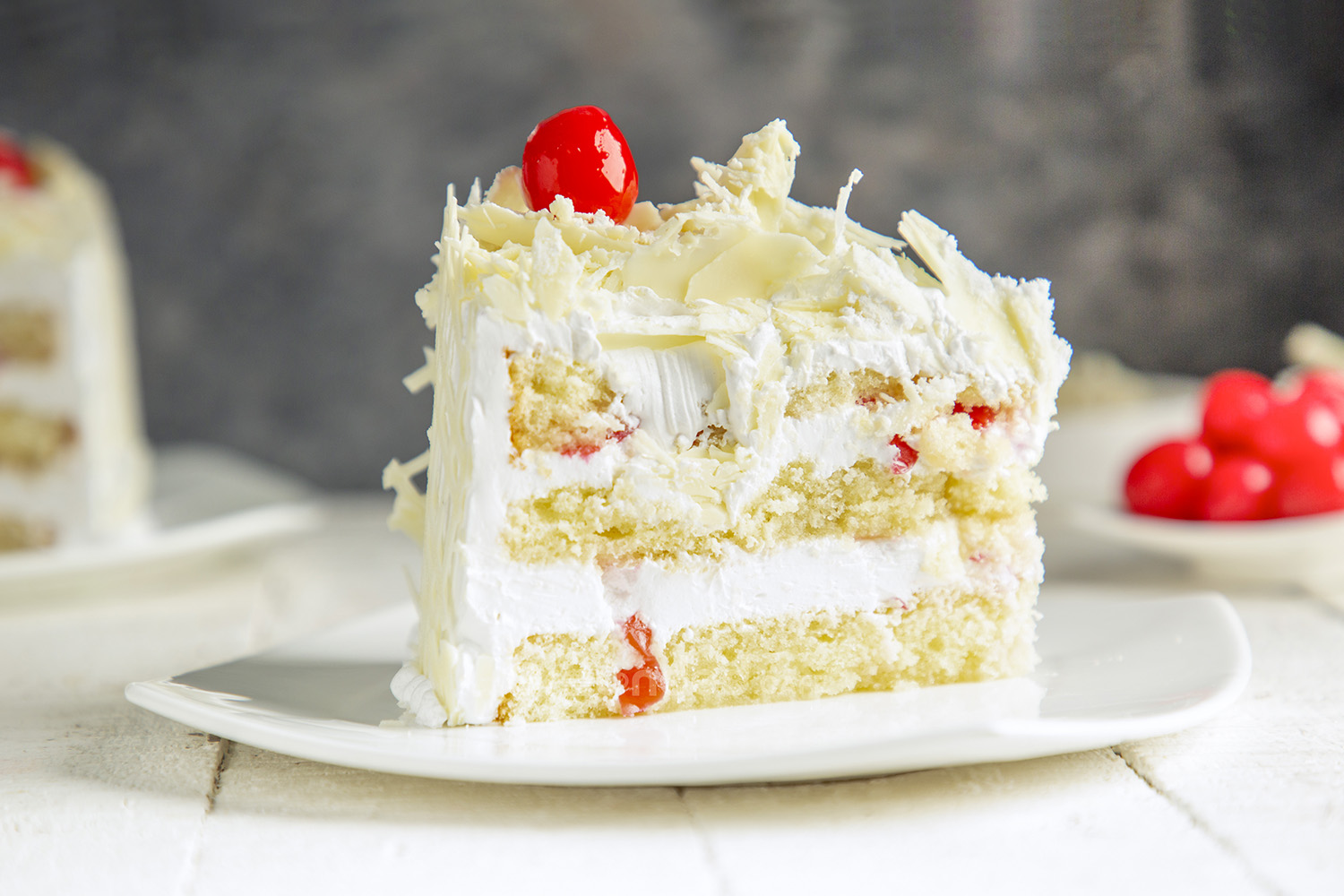 Fancy White Forest Cake - KAPADAA.COM
